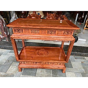 Mua Đôn đèn hình chữ nhật gỗ hương đá mặt 40cmx60cm cao 60cm