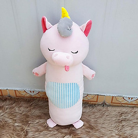 GỐI ÔM MINISO NGỰA KỲ LÂN UNICORN 70 CM G45 HỒNG NHẠT