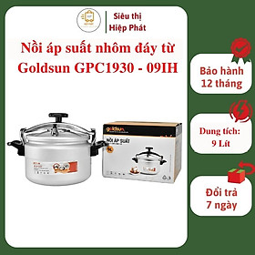 Mua Nồi áp suất nhôm đáy từ Goldsun GPC1930 - 09IH dung tích 9 lít  dùng trên mọi loại bếp - Hàng chính hãng