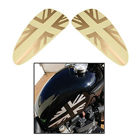 Fuel Tank Sticker Left & Right Knee Pads Decal For Triumph T100 T120 Golden