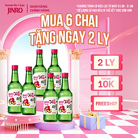 [CHÍNH HÃNG] Soju Hàn Quốc JINRO VỊ MẬN 360ml - Combo 6 chai