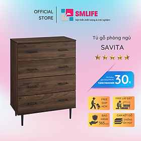 Mua Tủ đựng quần áo phòng ngủ SMLIFE Savita