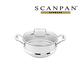 Mua Vỉ/ xửng hấp inox có nắp cao cấp Scanpan Impact 16/18/20cm 71152000  thiết kế 3 lớp  an toàn sức khỏe  hàng chính hãng