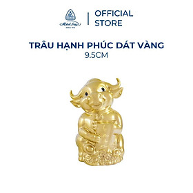 Mua Trâu Hạnh Phúc Minh Long 9.5cm - Dát Vàng