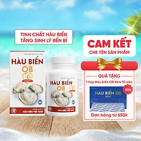 Viên uống Tinh Chất Hàu biển OB - Tăng cường sinh lý nam, Bổ Thận, Tăng Chất Lượng Tinh Trùng, hộp 30v