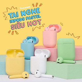 Mua Tai nghe bluetooth macaron inpods 12 tai nghe không dây nhét tai stereo cảm ứng thông minh có hộp sạc cho androin
