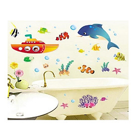 Decal đại dương xanh EB74