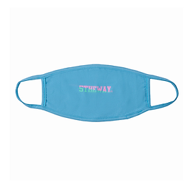 Khẩu Trang 5THEWAY Xanh Dương aka 5THEWAY /two-tone line/ LETTER MASK in REEL WATER