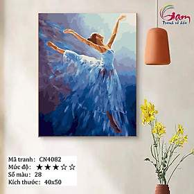 Mua Tranh tô màu theo số vũ công bale CN4082