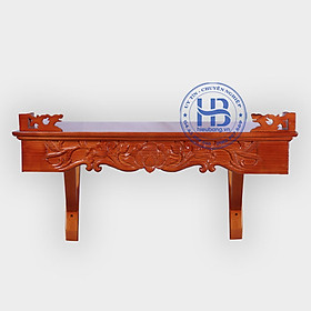 Mua Bàn thờ treo tường gỗ pơ mu bao gồm cả chân đỡ ngang 100cm sâu 48
