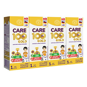 Thùng sữa nước Nutricare Care 100 Gold - phát triển toàn diện cho trẻ từ 1 tuổi (180ml x 48 hộp)