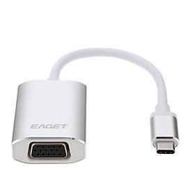 Bộ chuyển đổi EAGET Type-C sang VGA HD cho máy tính xách tay MacBook Pro TV điện thoại thông minh 