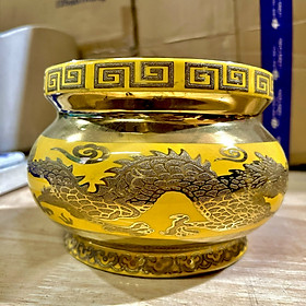 Mua Bát nhang sứ rồng vàng 3D cao cấp