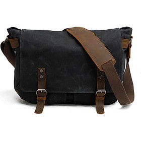 Men's Shoulder Bag Waterproof Oil Wax Canvas Bag Slr Photo Bag Cross Body Bag Retro Camera Bag
