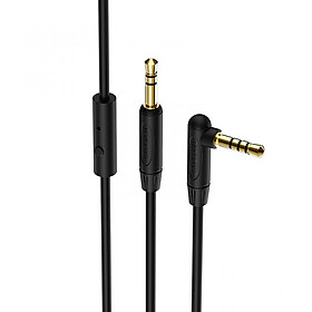 Cáp Audio AUX BOROFONE BL5 Chuyển Jack 3.5mm sang Jack 3.5 mm, Hỗ trợ Microfone, Nút điều khiển - Hàng Chính Hãng