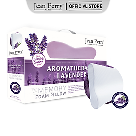 Gối nằm chiết xuất hoa oải hương Jean Perry Memory Foam Lavender Contour 40x60x11/9cm