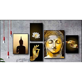 Mua BỘ 5 TRANH PHẬT SIÊU PHẨM - TRANH TRÁNG GƯƠNG PHẬT  PHÒNG THIỀN