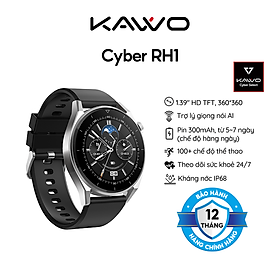 Đồng hồ thể thao thông minh KAVVO Cyber RH1 | Bluetooth 5.0 | TFT HD 1.39 inch - Hàng chính hãng - Bảo hành 12 tháng