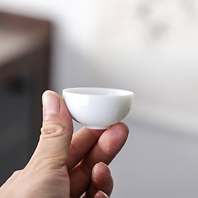 Mua Chén Uống Trà Sứ Bạch Định Thấu Quang Cảnh Đức Trấn 25 ml