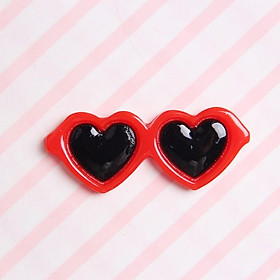 Charm mắt kính hình trái tim cho các bạn trang trí case, crocs, DIY