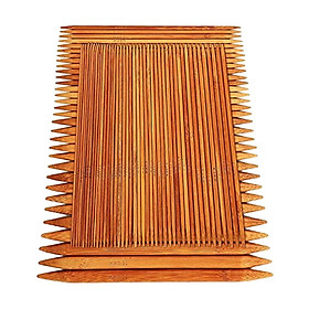 75pcs/kit Bamboo Wooden Knitting Stitches 15 Sizes