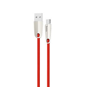 Cáp sạc nhanh chuẩn Micro USB Hoco U35 - 1m2 - Đỏ
