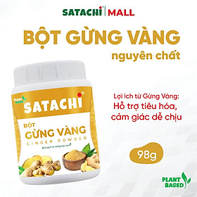 Bột Gừng Nguyên Chất SATACHI – 100% gừng tự nhiên, không đường – Hộp 98g & 318g
