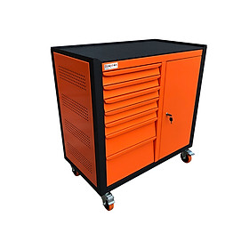 Mua Tủ đựng dụng cụ 7 ngăn mẫu 2 kèm hộc có khóa - D1B7B - Màu Cam - Kích thước W900 x D500 x H950