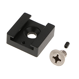 Cold Shoe Mount Adapter Cold Shoe Bracket Standard Shoe Type with 1/4'' Thread Hole for Camera DSLR Flash Led Light Monitor Video