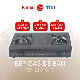 Mua Bếp gas dương Rinnai RV-287(G)N mặt bếp men và kiềng bếp men - Hàng chính hãng.