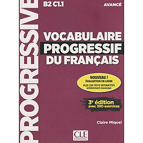 Sách học từ vựng tiếng Pháp VOCABULAIRE PROGRESSIF DU FRANCAIS AVANCE + APPLI + CD 2ED - Hachette