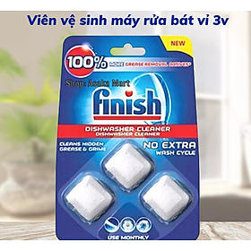 Vỉ vệ sinh máy rửa bát finish 3 viên