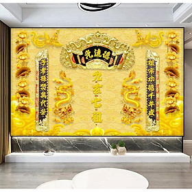 Mua Tranh dán tường Trang trí bàn thờ cửu huyền thất tổ UD1029