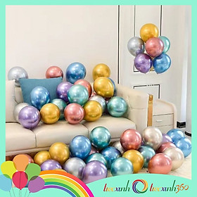 Bong bóng trang trí tiệc xinh Chrome 20 cái mix màu size 10''