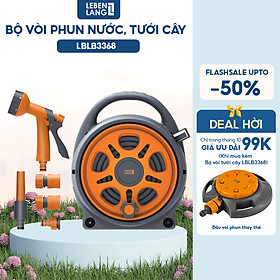 Mua Bộ vòi nước tưới cây  rửa xe đa năng Lebenlang LBLB3368 dây dài 12m  5 đầu phun đi kèm - hàng chính hãng