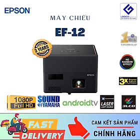 Máy chiếu Android mini Epson EF-12 Công nghệ laser EpiqVision - Hàng chính hãng 