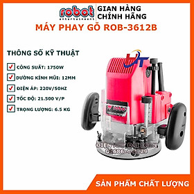 Máy phay gỗ cầm tay ROBOT ROB-3612D