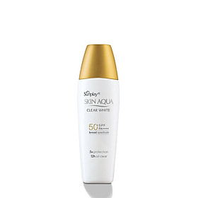 Kem chống nắng Skin Aqua dưỡng trắng, kiểm dầu, dùng hàng ngày dạng sữa Sunplay Skin Aqua Clear White Eco Việt Nam SPF50, PA++++ 25g