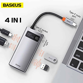 Hub chuyển Baseus type C ra các cổng HDMI, USB, SDcard, Lan- Hàng chính hãng