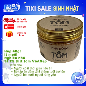 Chà bông tôm thượng hạng phamnghiafood hũ 40gr - Ruốc tôm với trên 90% thịt tôm chuẩn VietGap cho bé dinh dưỡng, cho mẹ nhàn tênh