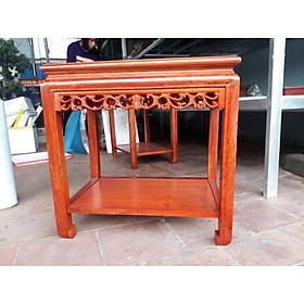 Đôn bàn chữ nhật gỗ hương 40x60 cao 50,60,70,80cm