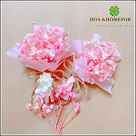 Mua Bó hoa khô  hoa hồng khô mini phong cách retro  vintage