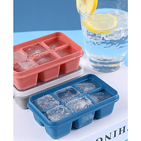 Mua Set 3 Khay Làm Đá Mini 6 Ô Kèm Nắp Đậy Chống Ám Mùi Tủ Lạnh  Đáy Silicon Dễ Lấy Đá Khỏi Khuôn  Có Thể Làm Khuôn Rau Câu