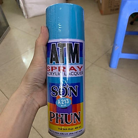 Sơn phun sơn xịt màu xanh táo- xanh lá cây nhạt A217 ATM