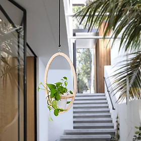 Hanging Planter Flower Pot Holder Support Indoor Outdoor Wall Decoration
