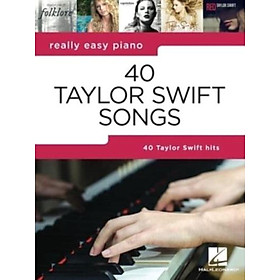 Hình ảnh Sách - 40 Taylor Swift Songs: Really Easy Piano Series With Lyrics & Per by Taylor Swift (other) (UK edition, Paperback)