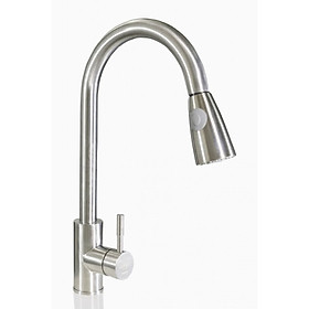 Mua Vòi Nước Rửa Chén Nóng Lạnh Dây Rút Inox 304 Mờ Độ 003
