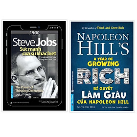 Hình ảnh Sách - Combo Steve Jobs Sức Mạnh Của Sự Khác Biệt + Bí Quyết Làm Giàu Của Napoleon Hill - FirstNews