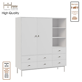 Mua  Happy Home Furniture  BECKY  Tủ quần áo nhiều ngăn - chân sắt    160cm x 55cm x 180cm ( DxRxC)  TCM_014