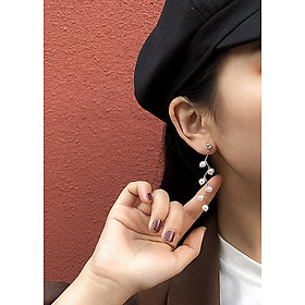 Bông tai ngọc trai zic zắc xinh xắn
